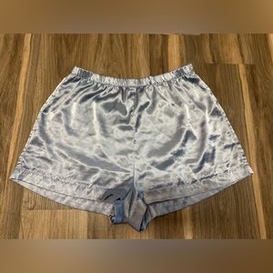 Baby Blue Silk Pj shorts